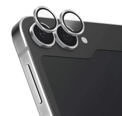 Защитное стекло для камеры Samsung Galaxy Z Flip6 UNIQ OPTIX Camera Lens protector Aluminium Silver, серебристый