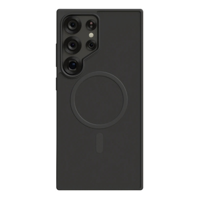 Чехол для Samsung S25Ultra AceCase Soft Rim (KA032) Black, чёрный