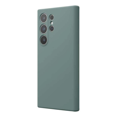 Чехол Silicone Cover для Samsung Galaxy S24 Ultra Тёмно-зелёный