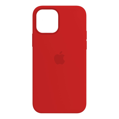 Чехол Silicone Case для Apple iPhone 12/12 Pro Бледно-красный