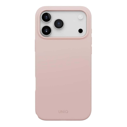 Чехол для iPhone 17 Pro Max с MagSafe UNIQ LINO (IP6.9P(2025)-LINOMBPNK) Blush Pink, розовый