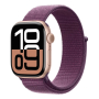Apple Watch Series 10, 42 мм корпус из алюминия цвета «Rose Gold», ремешок Sport Loop цвета «Plum» Apple Watch Series 10, 42 мм корпус из алюминия цвета «Rose Gold», ремешок Sport Loop цвета «Plum»