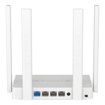 Wi-Fi роутер KEENETIC Netcraze Speedster, Wi-Fi 5, AC1200, 2.4/5ГГц, 4 WAN/LAN, (NC-3013) Белый