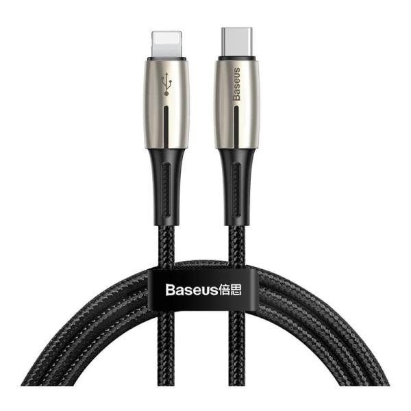 Кабель USB Type-C (m) – Lightning (m) Baseus Waterdrop PD, 18W, 1,3 м (CATLRD-01) Черный