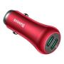 Автомобильное зарядное устройство Baseus 2 USB Quick Charge 18W Gentry Series Красный