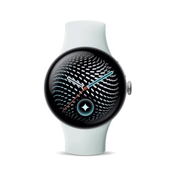 Часы Google Pixel Watch 5, 41 мм LTE Polished Silver/Fog, серебристый