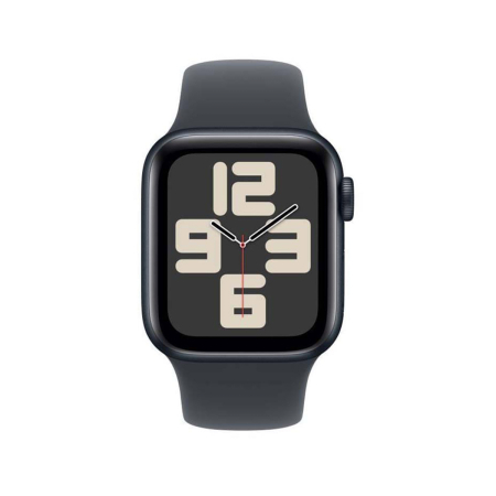 Apple Watch SE (2024), 40 мм корпус из алюминия цвета «Midnight», ремешок Sport Band размера S/M цвета «Midnight»