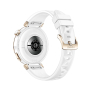 Умные часы HUAWEI Watch GT 5 Pro White, 42 мм, цвет корпуса белый/золотой, цвет ремешка белый