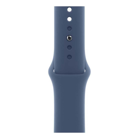 Apple Watch SE (2024), 44 мм корпус из алюминия цвета «Silver», ремешок Sport Band размера S/M цвета «Denim» Apple Watch SE (2024), 44 мм корпус из алюминия цвета «Silver», ремешок Sport Band размера S/M цвета «Denim»