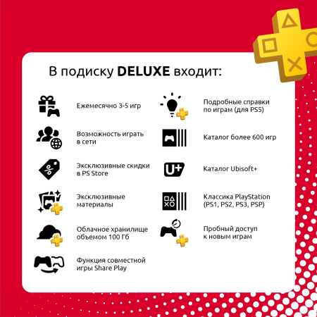 ПО: PS Plus Deluxe на 1 месяц (Турция) ПО: PS Plus Deluxe на 1 месяц (Турция)