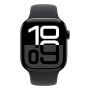Apple Watch Series 10, 42 мм корпус из алюминия цвета «Jet Black», ремешок Sport Band размера M/L цвета «Black» Apple Watch Series 10, 42 мм корпус из алюминия цвета «Jet Black», ремешок Sport Band размера M/L цвета «Black»