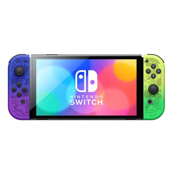 Игровая консоль Nintendo Switch OLED 64Gb Splatoon 3 Edition, зеленый/фиолетовый