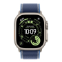 Apple Watch Ultra 3 (2025), 49 мм корпус из титана цвета «Natural», ремешок Trail Loop размера M/L цвета «Blue/Bright Blue»