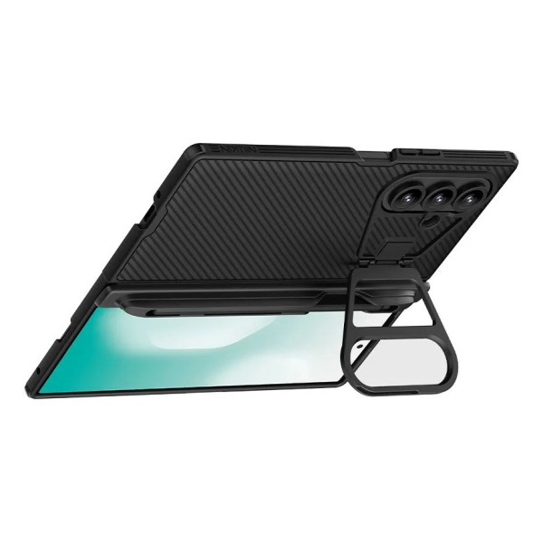 Чехол для Samsung Z Fold7 NILLKIN Camshield prop c MagSafe Transparent Black, чёрный