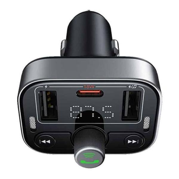 Автомобильное зарядное устройство/FM-модулятор/трансмиттер Baseus S-09 Pro Series Car FM Transmitter (C10762200113-00) Черный