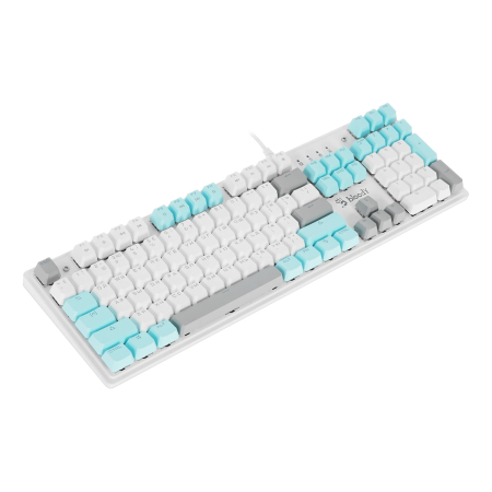 Клавиатура A4Tech Bloody S510N, USB for gamer LED (S510N) Icy White, белый