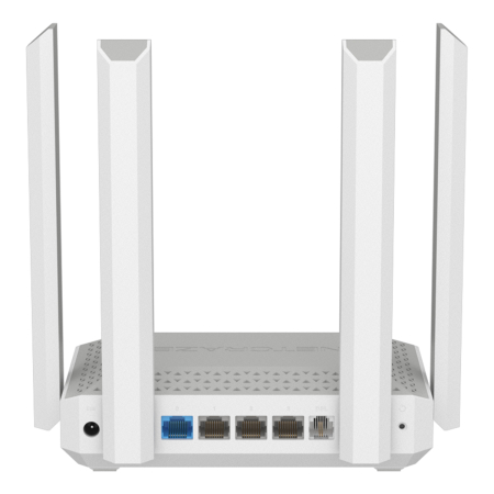 Wi-Fi роутер KEENETIC Netcraze Hopper 4G+, Wi-Fi 6, AX3000, 2.4/5ГГц, 5 WAN/LAN, 1xUSB 3.0, (NC-2312) Белый