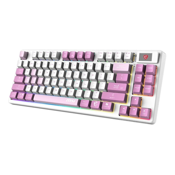 Клавиатура MSI Forge GK600 (S11-43RUQ01-HH9) Белый/фиолетовый