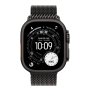 Apple Watch Ultra 3 (2025), 49 мм корпус из титана цвета «Black», ремешок Titanium Milanese Loop размера S цвета «Black»