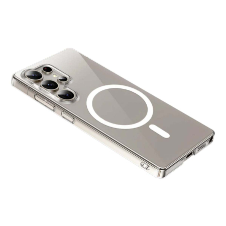 Чехол для Samsung S25 Ultra с MagSafe KEEPHONE Hybrid PRO Прозрачный