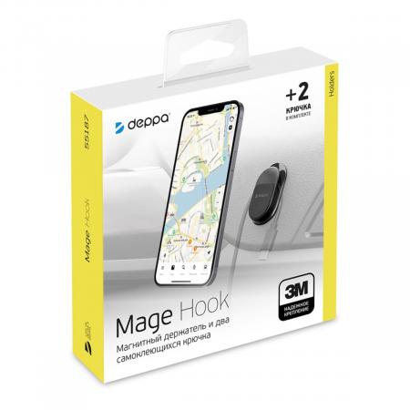 Автомобильный держатель Deppa Mage Hook, магнитный (55187) Черный