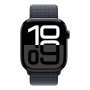 Apple Watch Series 10, 46 мм корпус из алюминия цвета «Jet Black», ремешок Sport Loop цвета «Ink» Apple Watch Series 10, 46 мм корпус из алюминия цвета «Jet Black», ремешок Sport Loop цвета «Ink»