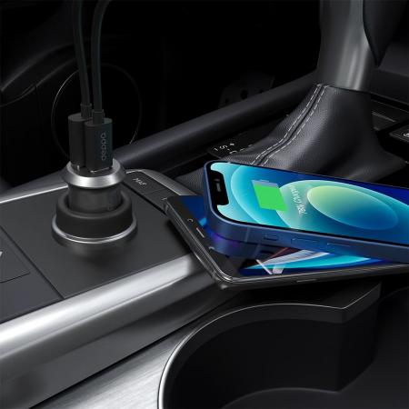 АЗУ Deppa USB A + USB-C, PD, QC 3.0, 38W (11212) Серебристый