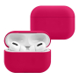 Силиконовый чехол с ремешком для AirPods Pro 2 Rose Red, розовый