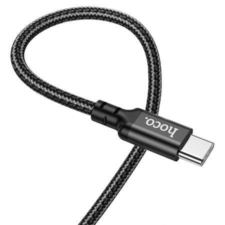 Кабель hoco. Super Fast Charging Data Cable разъем Type-C – Type-C, 1 м (X14) Черный