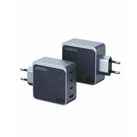 Зарядное устройство UGREEN X570 Nexode S USB-A + 3 USB Type-C 140Вт GaN Tech Fast Charger (45575) Серый