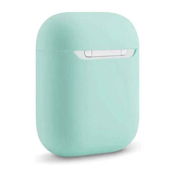 Чехол для Apple AirPods 1/2 Silicone Case Pale Green, бледно-зеленый