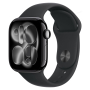 Apple Watch Series 11, 42 мм корпус из алюминия цвета «Jet Black», ремешок Sport Band размера M/L цвета «Black» Apple Watch Series 11, 42 мм корпус из алюминия цвета «Jet Black», ремешок Sport Band размера M/L цвета «Black»